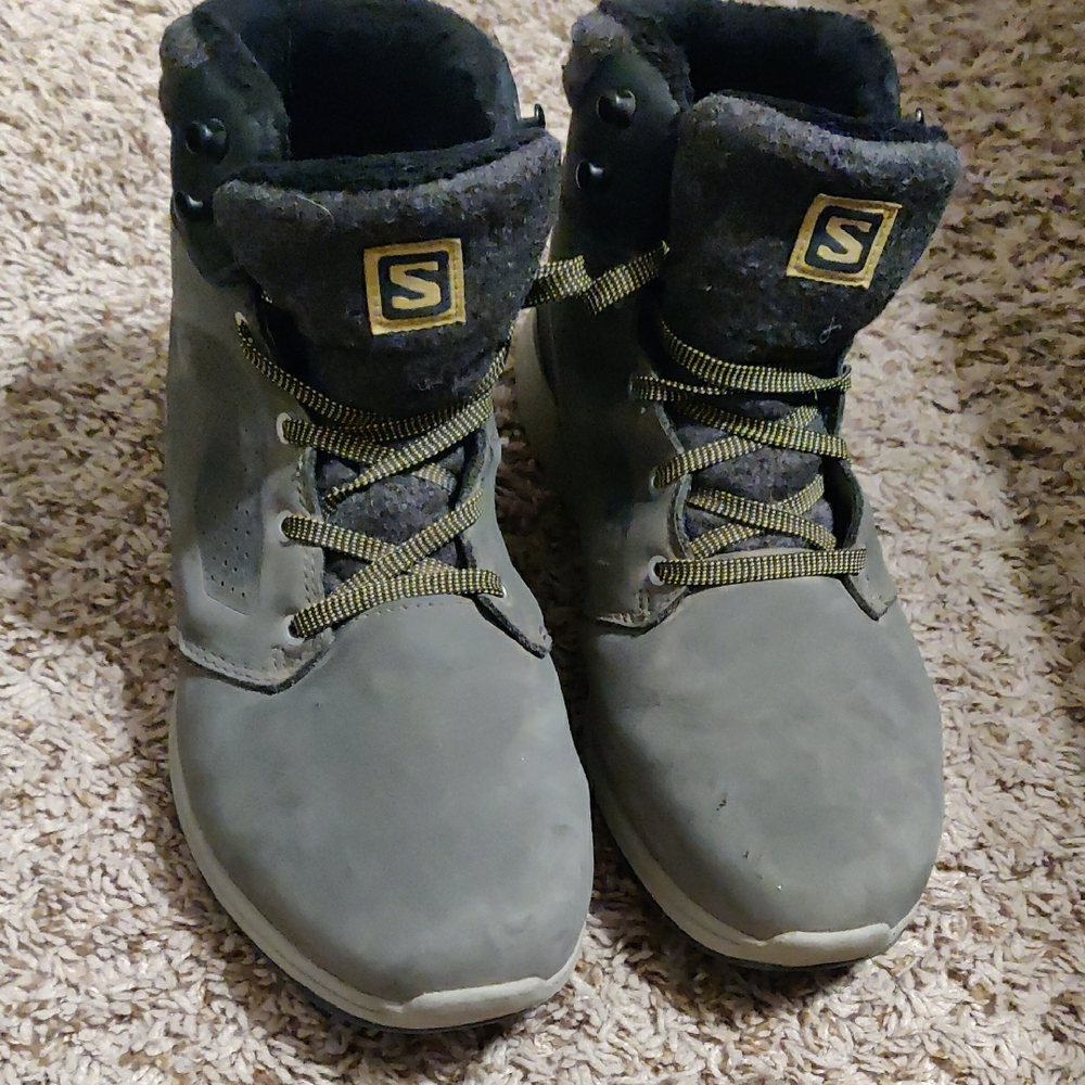 Salomon Gray Cold Weather Hiking Boots (Trekking Utility)